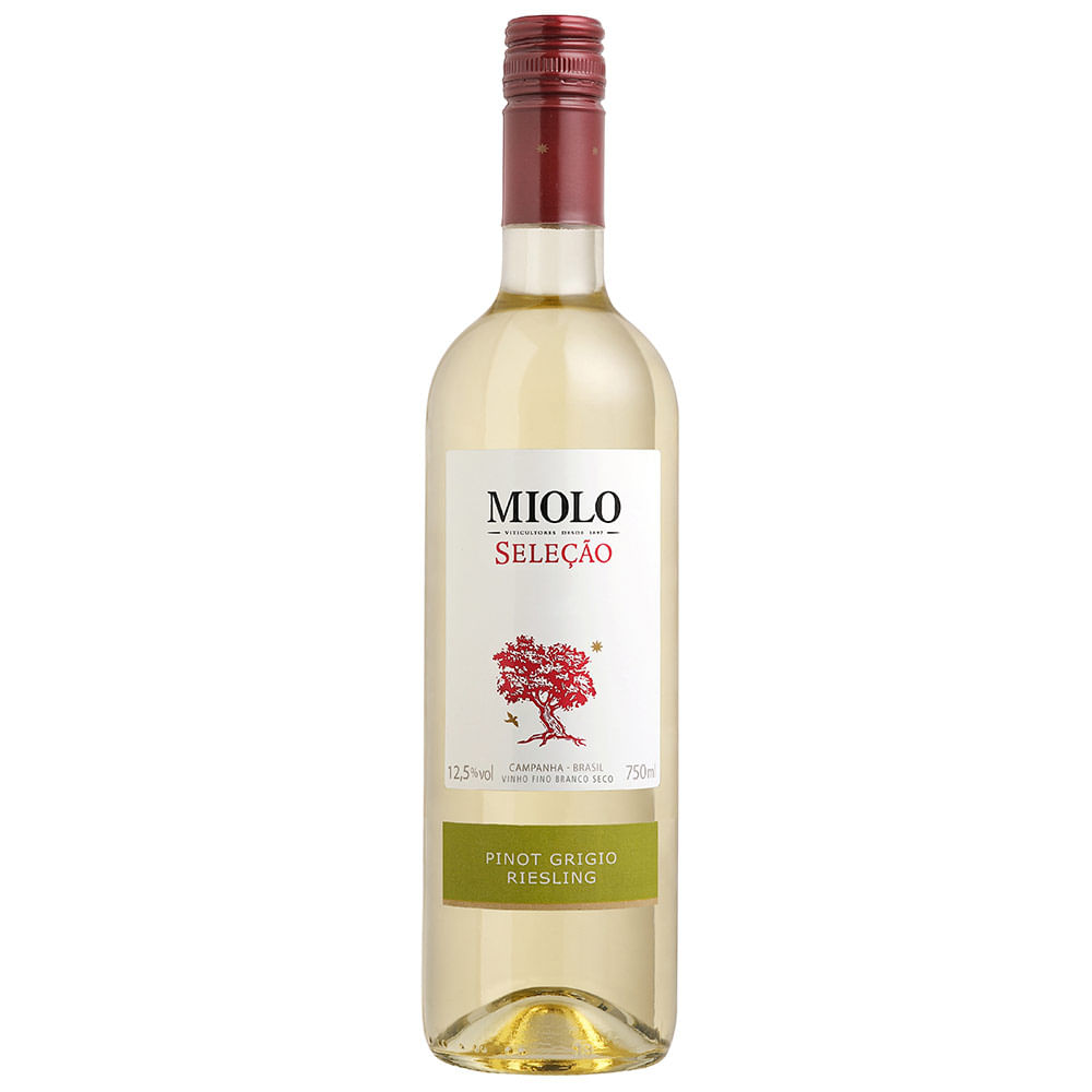 Vinho Branco Brasileiro MIOLO SELEÇÃO Pinot Grigio Riesling 750ml
