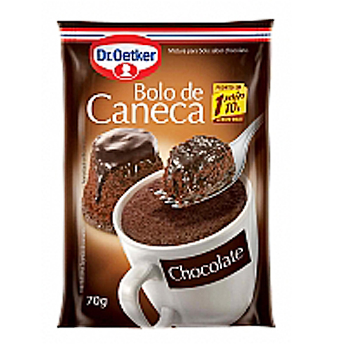Mistura para Bolo DR OETKER de Caneca Chocolate 70g