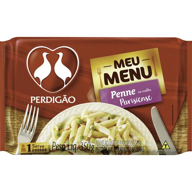 Meu Menu Perdigão Penne Molho Parisiense 350g