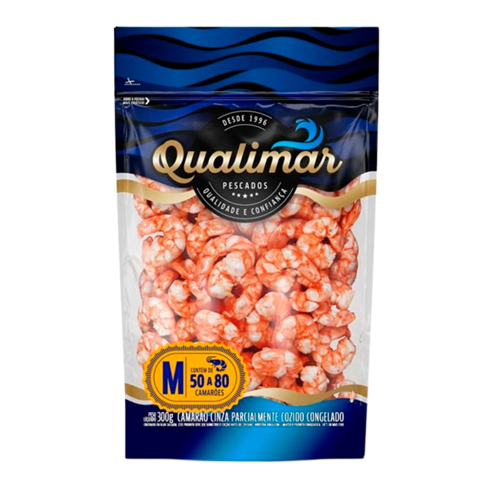 Camarao Qualimar Desc Coz 50/80 Pct 300G