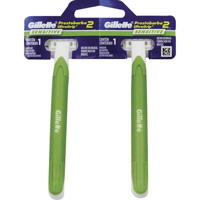 Aparelho Barbear Gillette Prestobarba 2 UltraGrip Sens 2un