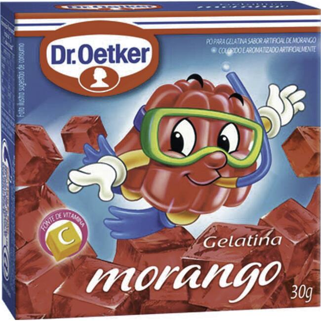Gelatina Dr. Oetker Morango 30g