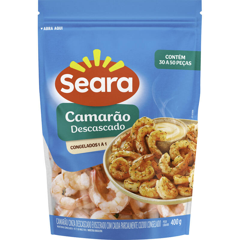 Camarão Descascado Seara Congelado 400g