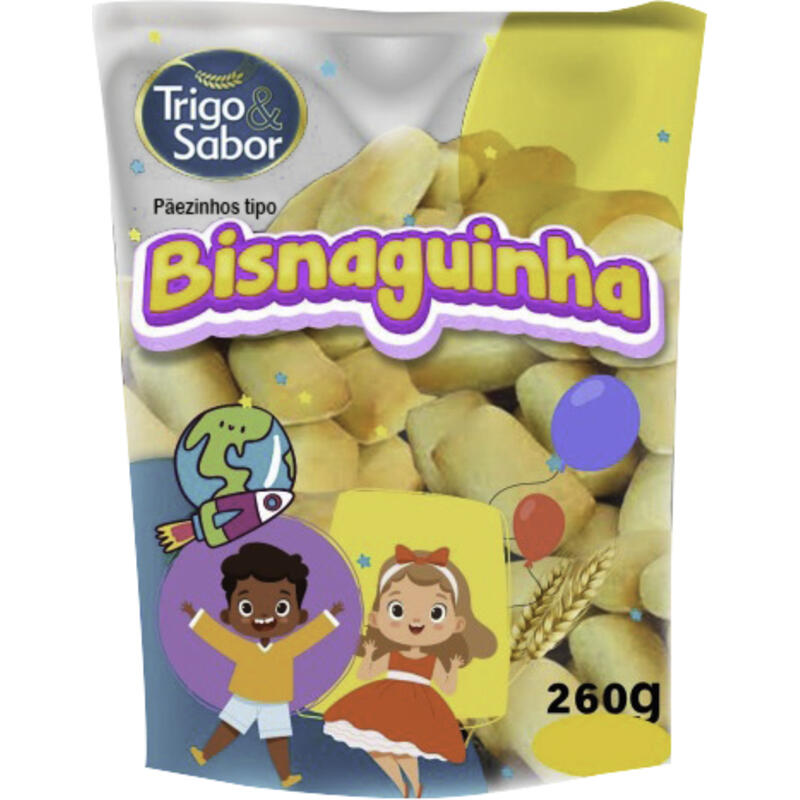 Bisnaguinha de Leite Trigo e Sabor 260g