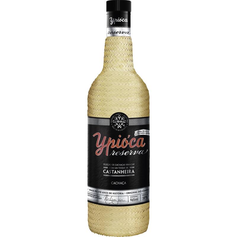 Cachaça Ypióca Prata Empalhada 965ml
