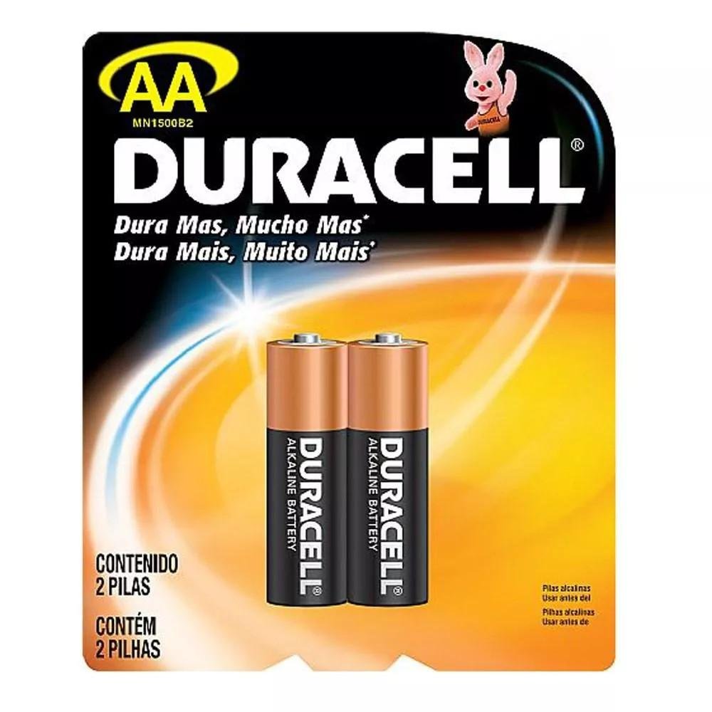 Pilha Duracell Alcalina Pequena AA 2 un.