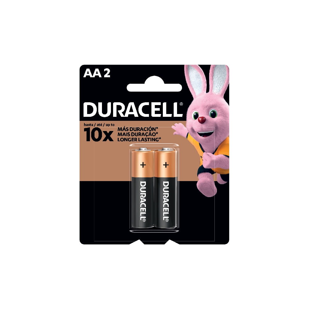 Pilha Duracell Alcalina Pequena AA 2 un.