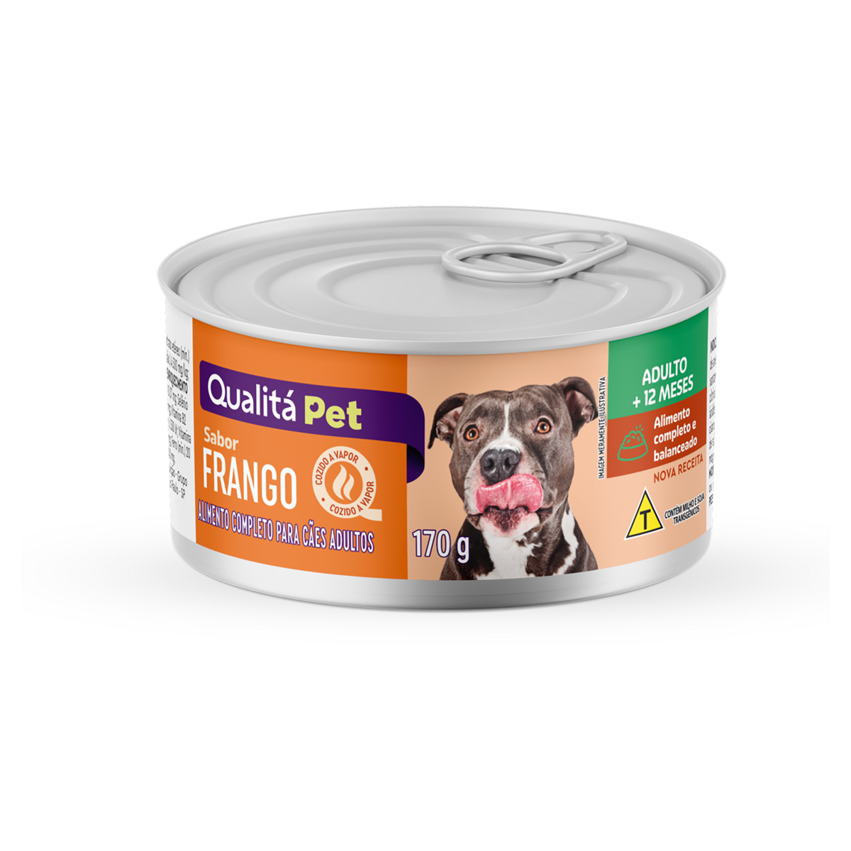 Alimento para Cães Adultos Frango Qualitá Pet Lata 170g