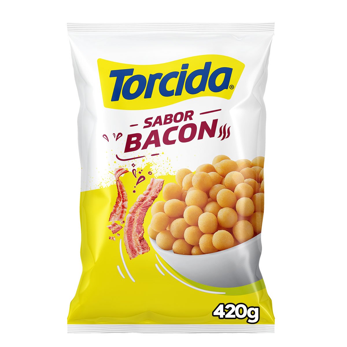 Salgadinho de Trigo Bacon Torcida Pacote 420g