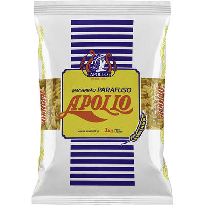 Macarrão de Sêmola Apollo Parafuso 1kg