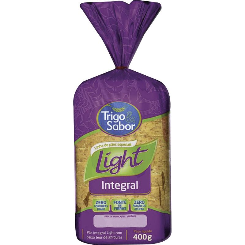 Pão Integral Trigo e Sabor Light 400g