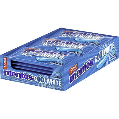 Chiclete Mentos Cool White Mint 15 un