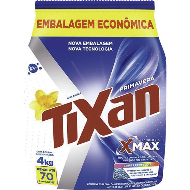 Sabão em Pó Tixan Ypê 4kg - Primavera - Sachê