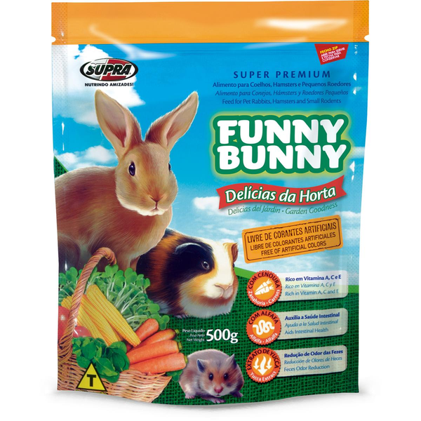 Ração Funny Bunny 500g - Delícias da Horta