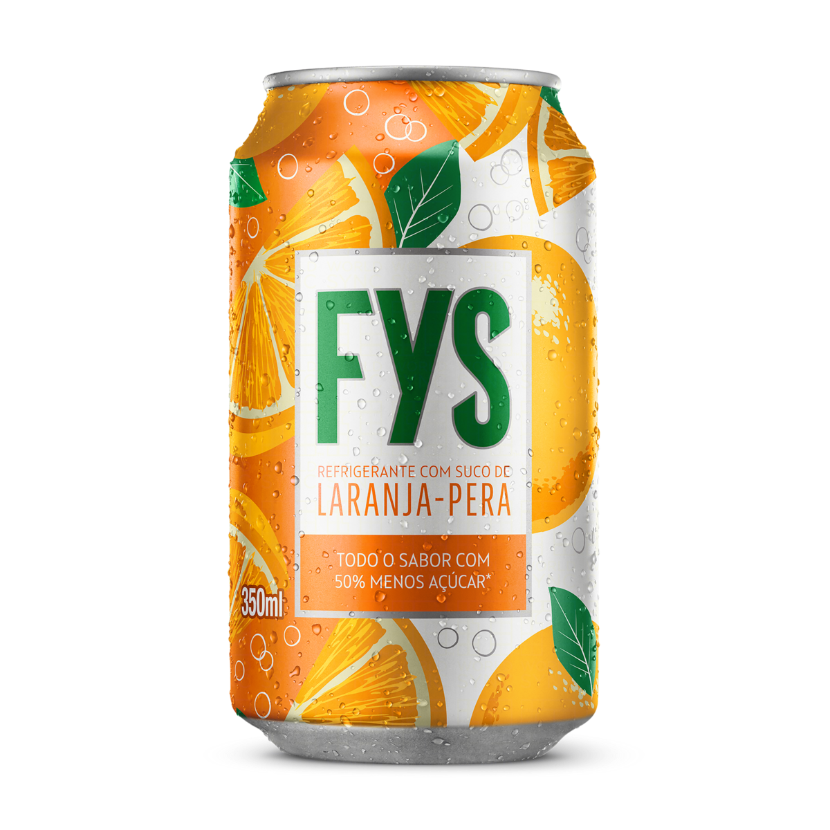 Refrigerante Laranja-Pera FYs Lata 350ml