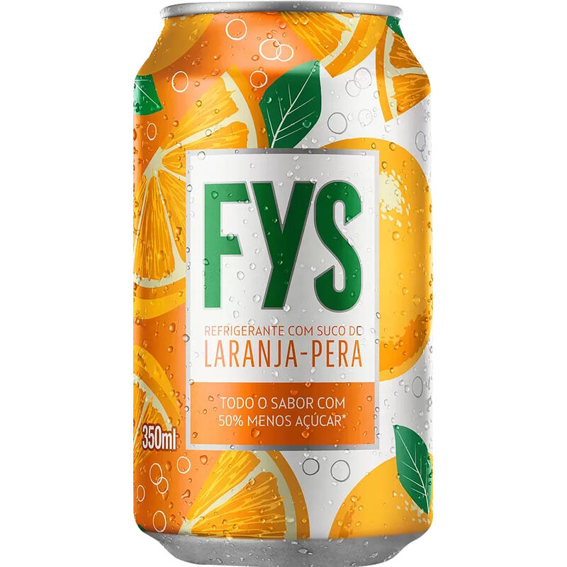 Refrigerante Laranja-Pera FYs Lata 350ml