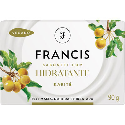 Sabonete Barra Hidratante Karité Francis Caixa 90g