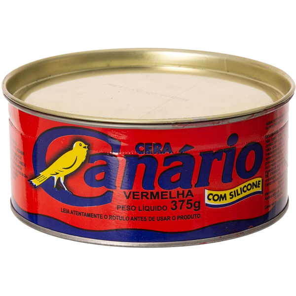 Cera em Pasta Canário 375g - Com Silicone - Vermelha