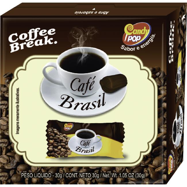 Bala Candy Pop Café Brasil 12x30g