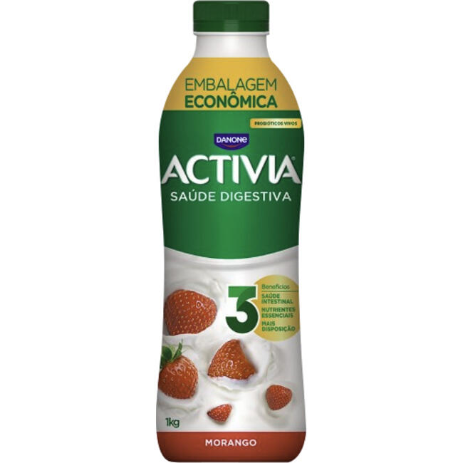 Leite Fermentado Activia Morango 1kg