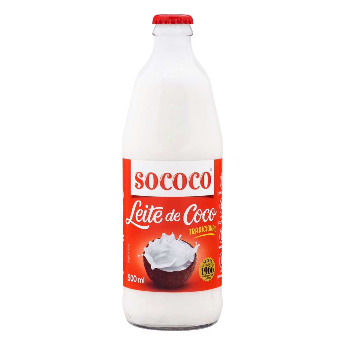 Leite de Coco Tradicional Sococo Vidro 500ml