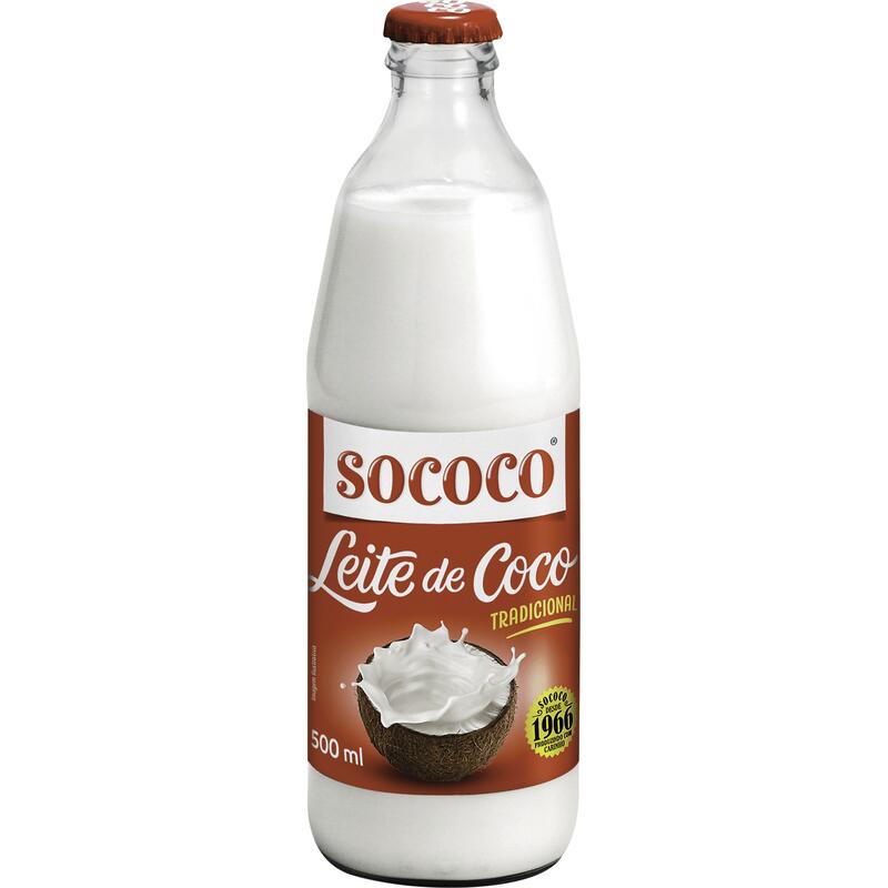 Leite de Coco Tradicional Sococo Vidro 500ml