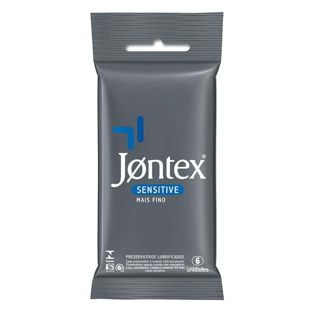 Preservativo Jontex Sensitive Com 6 Unidades