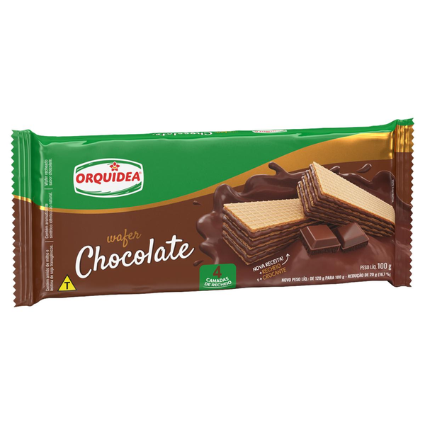 Biscoito Waffer Orquídea 100g - Chocolate