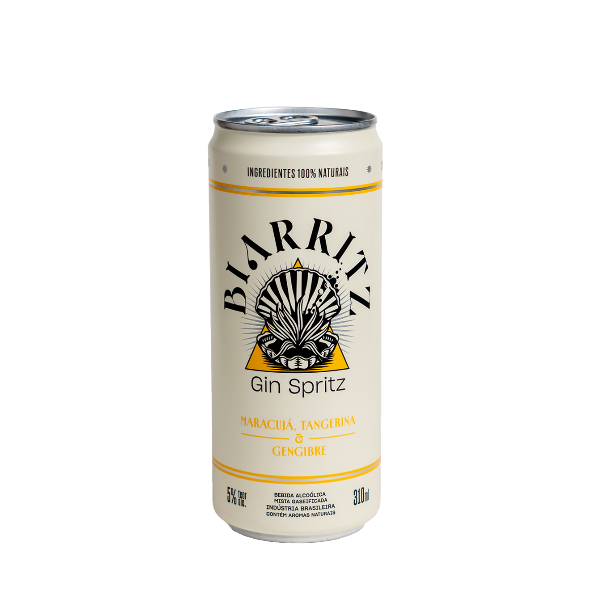 Gin Spritz Biarritz Maracujá Tangerina E Gengibre Lata 310ml