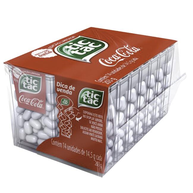 Pastilha Tic Tac Coca-Cola 14x14,5g