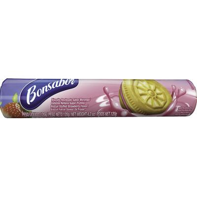 Biscoito Recheado Bonsabor Morango 120g