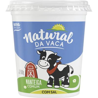 Manteiga Natural da Vaca Resfriada Com sal 500g