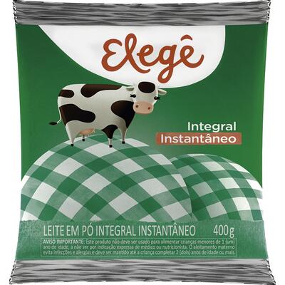 Leite em Pó Elegê Integral Instantâneo 400g