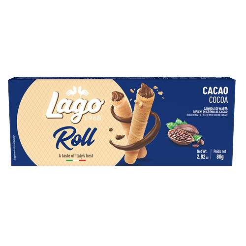 Wafer Gastone Lago Roll Break Chocolate 80g