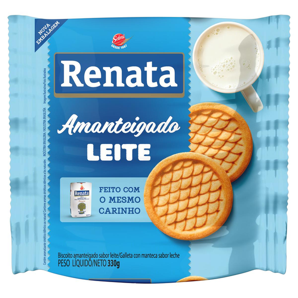 Biscoito Amanteigado Renata 330g - Leite
