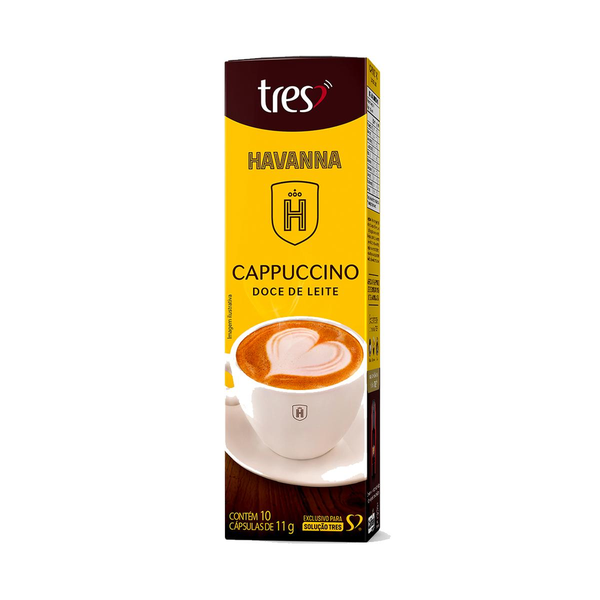 Capsula TRES Cappuccino Doce De Leite 3 Corações 10 unid