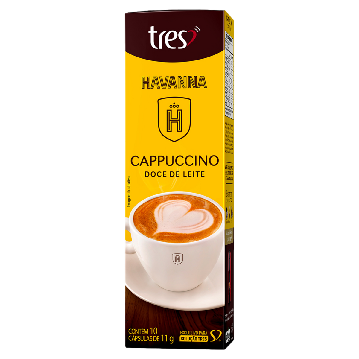 Capsula TRES Cappuccino Doce De Leite 3 Corações 10 unid