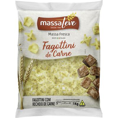 Fagottini Massa Leve Carne 1kg