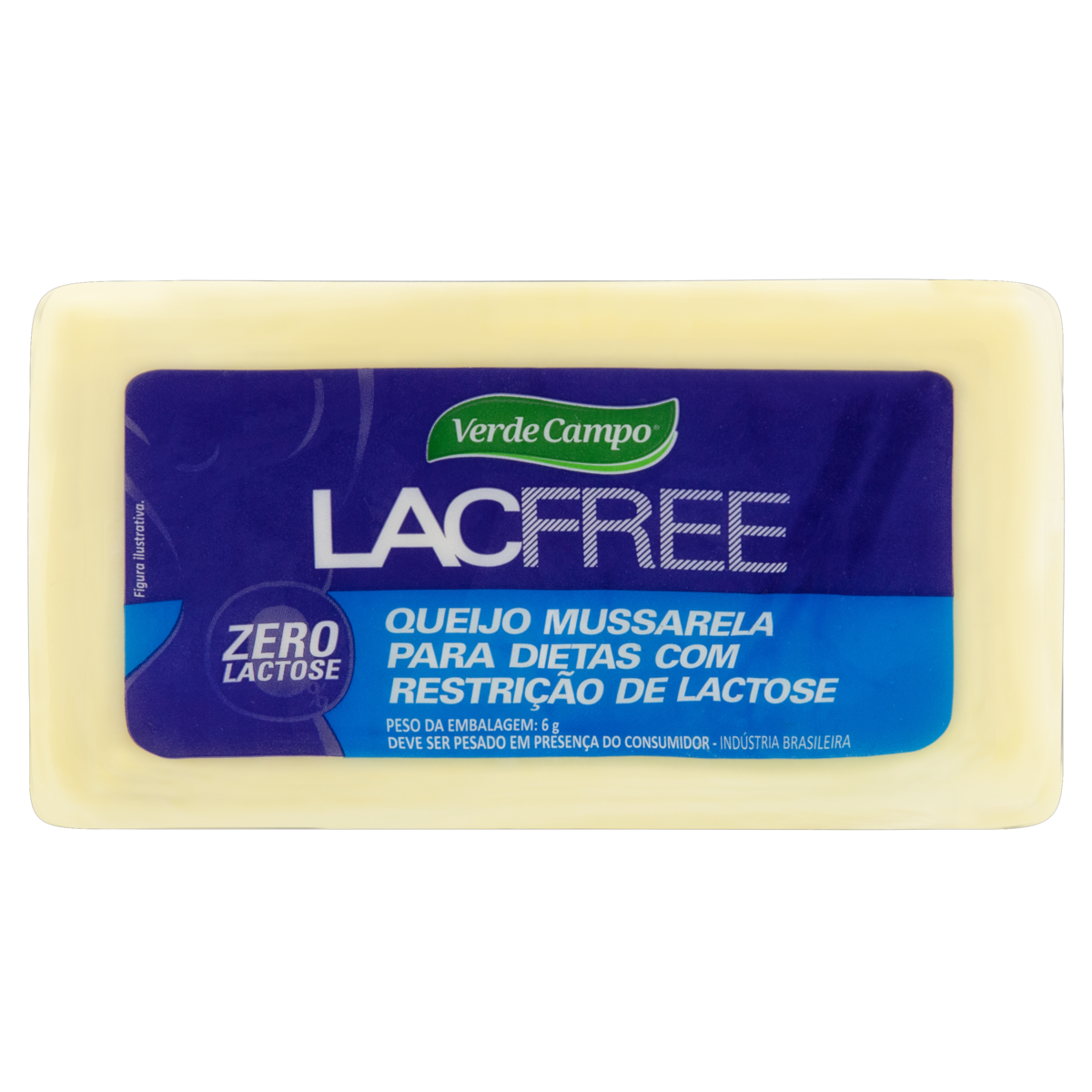 Queijo Mussarela Lanche sem Lactose Verde Campo 450g