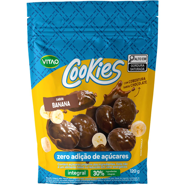 Cookie Vitao 120g - Zero - Chocolate com Banana