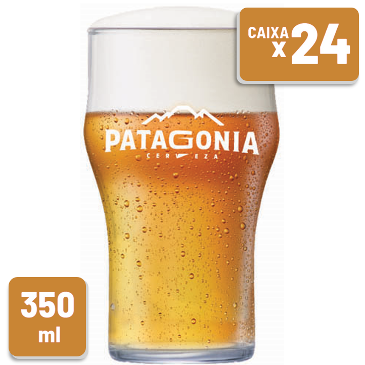 Copo Patagonia Vidro 350ml Caixa c/ 24 Un