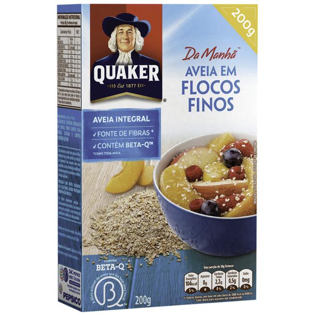 Aveia Quaker Flocos Finos 200g