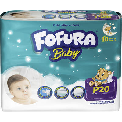 Fralda Descartável Fofura Baby Jumbinho P 20 un