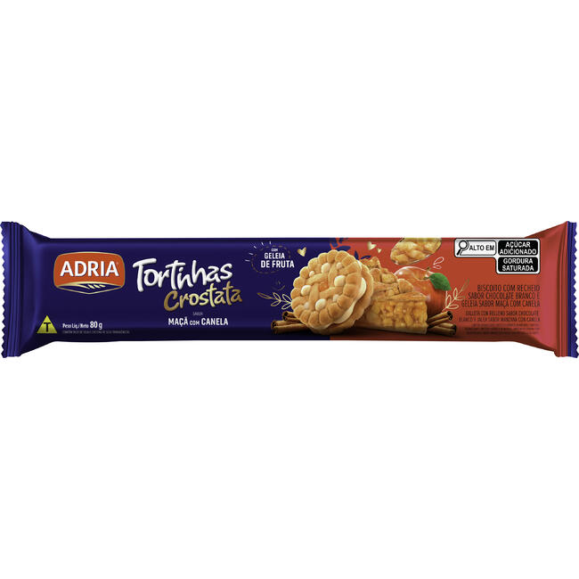 Biscoito Crostata Adria Maçã com Canela 80g