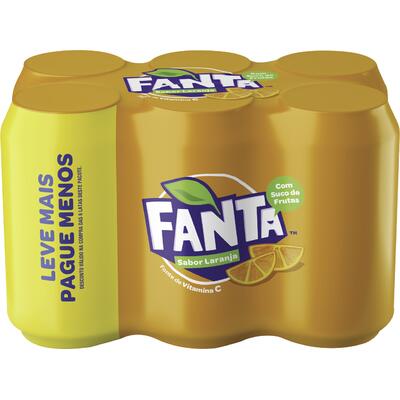 Refrigerante Fanta Bacorde Laranja 6x350ml