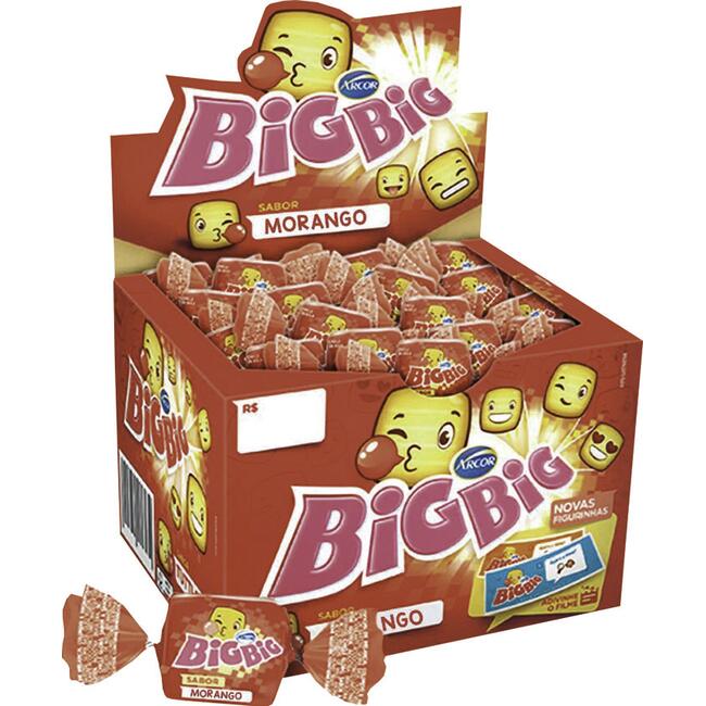 Chiclete Arcor Big Big Morango 350g