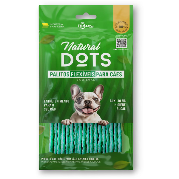 Petisco Natural Dots 70g - Palitos Flexíveis - Hortelã