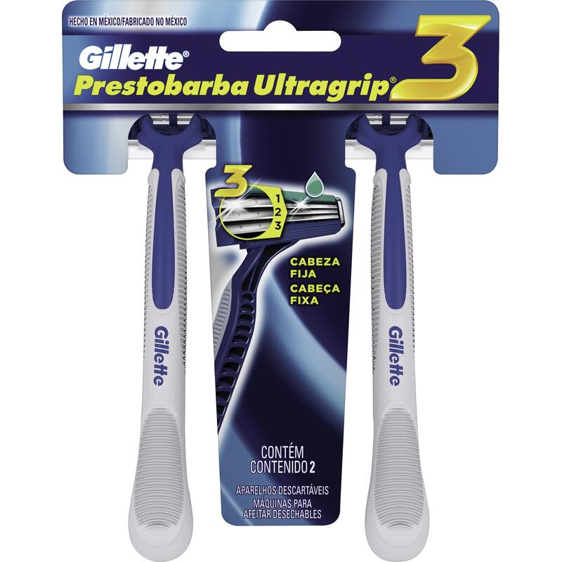 Aparelho de Barbear Gillette Prestobarba Ultragrip 3 2un