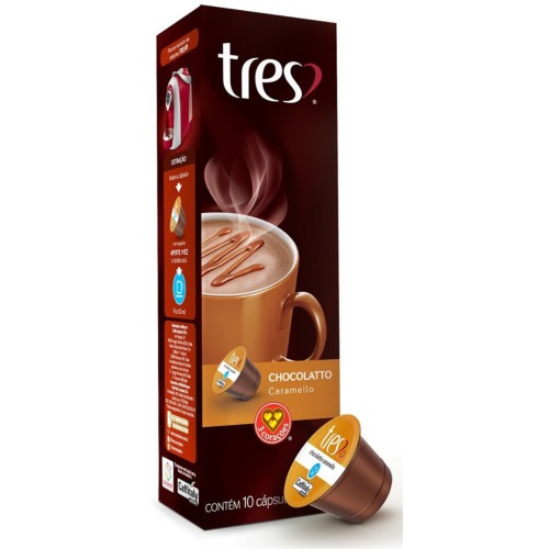 Capsula Chocolatto Caramello 3 CORAÇÕES 10 unid