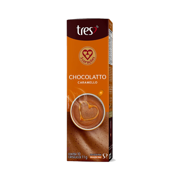 Capsula Chocolatto Caramello 3 CORAÇÕES 10 unid